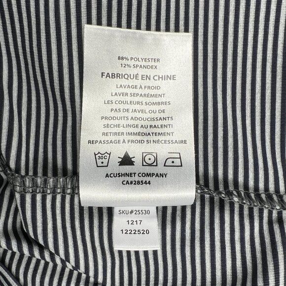 FootJoy Golf Polo Men's Size Small Grey Striped Sawgrass Embroidered Stretch - Picture 12 of 12